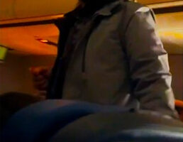 Shocking moment ‘half-devil’ passenger tries to stab flight attendant & open emergency exit in horror midair attack