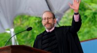 Smug Harvard president taunts Trump in commencement speech