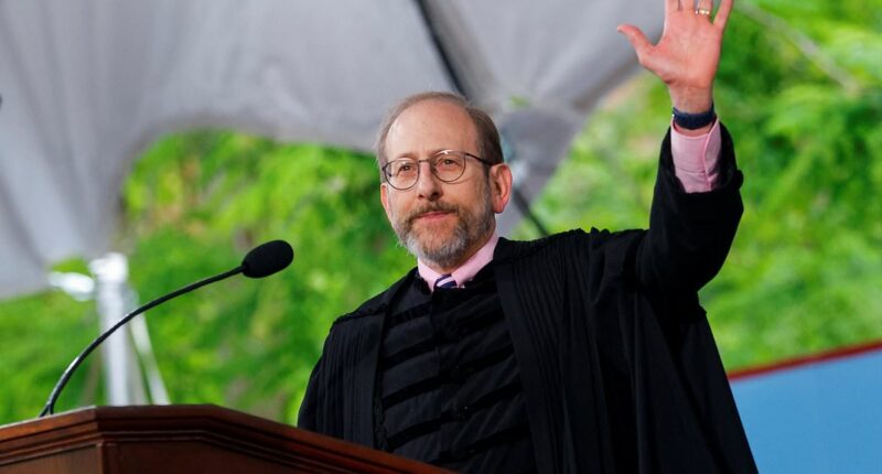 Smug Harvard president taunts Trump in commencement speech