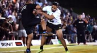 Run it straight events have become popular in Australia and New Zealand for their big collisions (pictured)