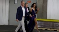 Sour-faced Bill Belichick and Jordon Hudson make a swift exit from Miss Maine pageant after snub from judges