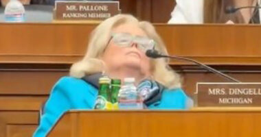 Stunning moment Dem falls asleep in Congress & then insists Republicans are to blame as she’s blasted as ‘absolute joke’