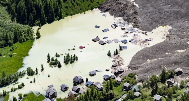 Switzerland's ticking time bomb: Two MORE villages face being wiped out after glacier's catastrophic collapse