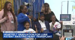 Taevion Norris with Duchenne muscular dystrophy graduates West Leyden High while awaiting heart transplant at Lurie Children's