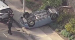 Teen girl, 15, crashes car off 40ft cliff and kills her dad in the passenger seat who was teaching her to drive