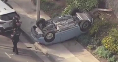 Teen girl, 15, crashes car off 40ft cliff and kills her dad in the passenger seat who was teaching her to drive