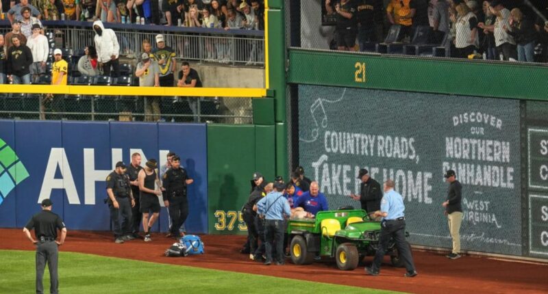 The 20-year-old man who fell to the warning track at a Pirates game is awake