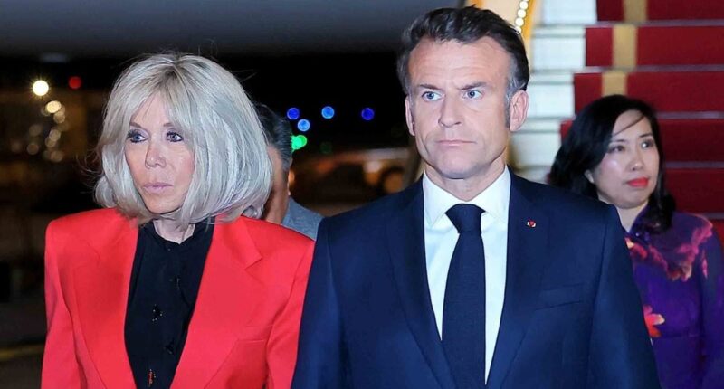 The giveaway sign that Macron was 'furious' with wife Brigitte for viral push in face... as he tries to brush it off as 'joking around'