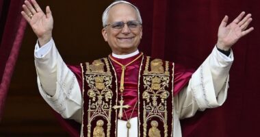 The new Pope's bling: A £500,000 ring, priceless clifftop retreat, luxurious Vatican apartments and bullet-proof pope-mobile set to be bestowed on Leo XIV