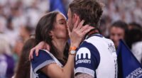 Tottenham stars embrace their WAGs after Europa League final triumph as party begins in Bilbao