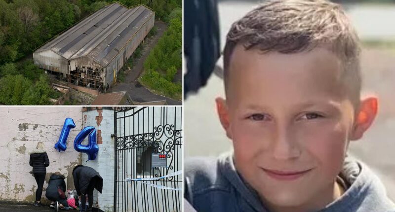 Tributes pour in for boy, 14, killed in fire at derelict warehouse - as 14 children are arrested over death