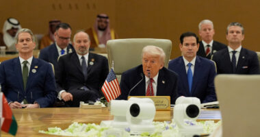 Trump tells Gulf leaders Iran must cease support of proxy groups as part of any nuclear deal
