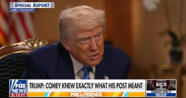 Trump's fiery six-word response to 'child' James Comey's post calling for his 'assassination'