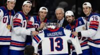 US hockey team honors late Johnny Gaudreau with emotional tribute after winning IIHF World Championship