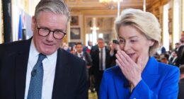 Ursula found it hard to disguise her disbelief and glee at Deer Keer's cave-in: QUENTIN LETTS watches the Brussels big-shots swaggering around London