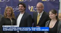 Victor Gomez, from East Leyden High School in Franklin Park, wins Illinois Teacher of the Year award