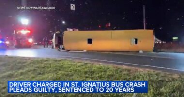 Victor Santos sentenced to 20 years for Warsaw, Indiana bus crash that injured Saint Ignatius College Prep hockey players