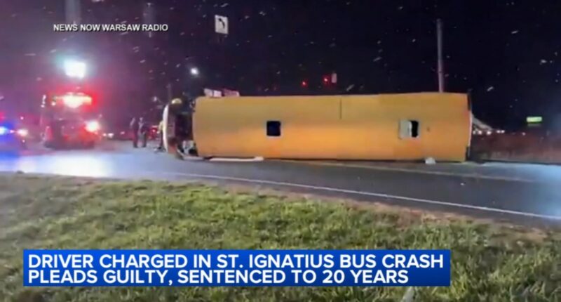 Victor Santos sentenced to 20 years for Warsaw, Indiana bus crash that injured Saint Ignatius College Prep hockey players