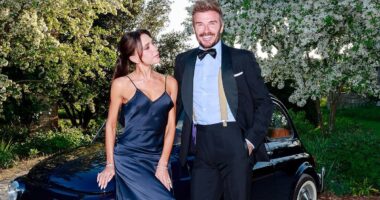 Victoria Beckham gushes she has 'created special memories' in sweet tribute to husband David as she shares photos from his lavish 50th birthday bashes - but snubs son Brooklyn after he skipped all of the celebrations