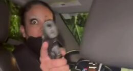 Watch terrifying moment raging Uber driver pulls GUN on female passenger after being told she has ‘crazy eyes’