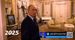 Welcome to Putin's crib! Russian president gives tour of his gilded Kremlin apartment for the first time - and it's complete with gold-framed mirrors, glittering chandeliers and even a grand piano