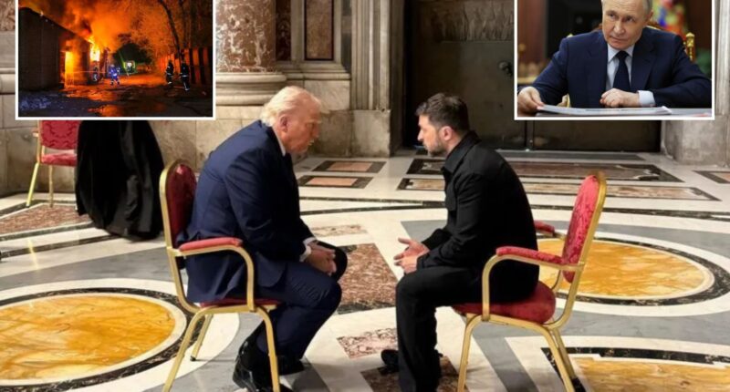 What Trump and Zelensky ‘said to each other at Pope funeral revealed’ as pressure mounts on Putin to make a deal