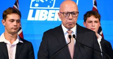 Opposition Leader Peter Dutton concedes defeat