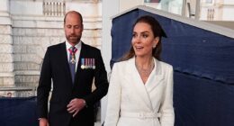 William and Kate beam as they join King Charles and Queen Camilla for VE Day concert at the Horse Guards Parade