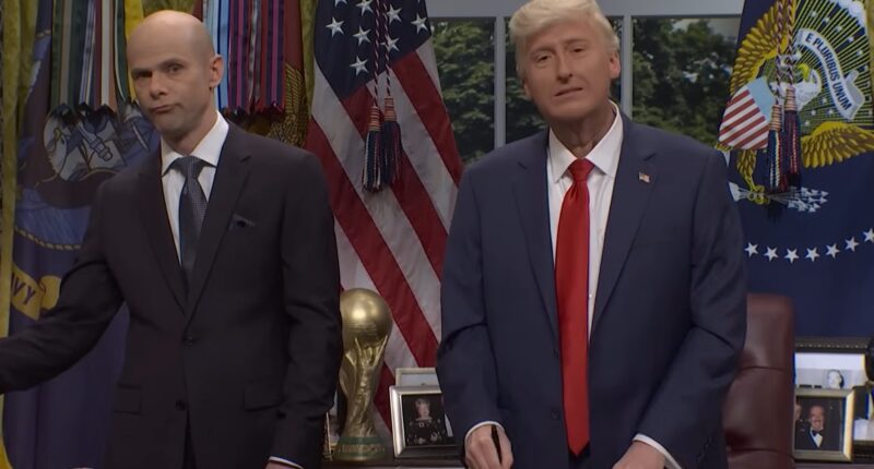 ‘Saturday Night Live’ Opens With Trump Signing Ridiculous Executive Orders: “Old Men Can Now Date Far Younger Women”