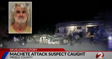 'Oh my god, I'm hit': Dad throws machete at motorcycle driver he thought was daughter's ex-boyfriend, killing woman passenger, deputies say