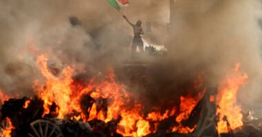 Los Angeles erupts in anarchy as protesters storm major highway and clash with law enforcement