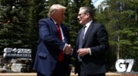 President Trump confirms US-UK trade deal has been signed and is ‘done’ as he meets Starmer at G7 summit in Canada