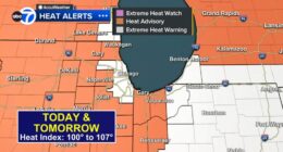 Chicago weather LIVE: Heat Advisory for area, Extreme Heat Warning for all of Cook County Saturday, heat index to 107 in forecast