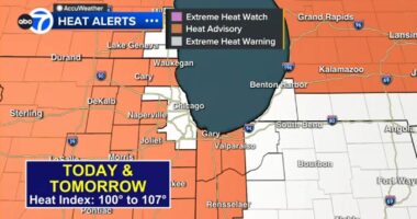 Chicago weather LIVE: Heat Advisory for area, Extreme Heat Warning for all of Cook County Saturday, heat index to 107 in forecast