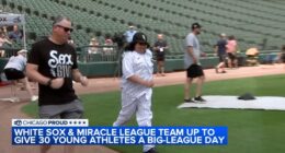 30 children, young adults with disabilities get chance to play at Rate Field through Chicago White Sox, Miracle League of Joliet