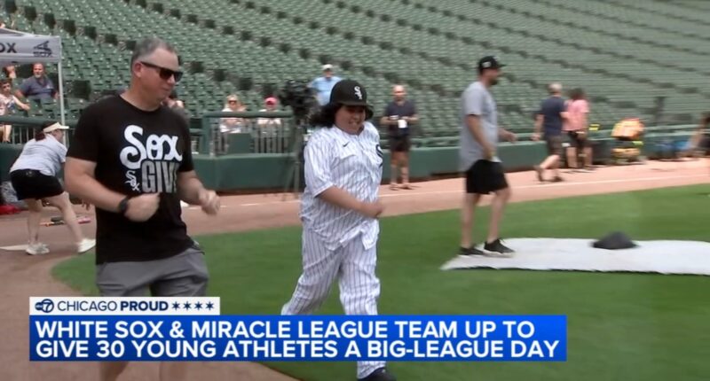30 children, young adults with disabilities get chance to play at Rate Field through Chicago White Sox, Miracle League of Joliet