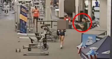 A girl, 14, was in the middle of her workout at the gym before every mother's worst nightmare unfolded in the blink of an eye