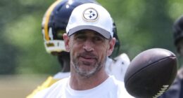 Aaron Rodgers drops shock marriage bombshell at first official Steelers training