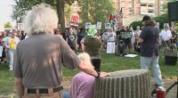 Akron protest draws hundreds in opposition to Trump administration, ICE raids