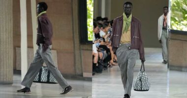 At Hermès, woven leather and quiet confidence set the tone for Paris menswear