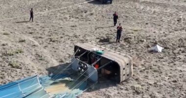 At least one dead & 19 injured as two tourist hot air balloons crash into each other in Turkey
