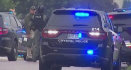 At least three people have been shot at the homes of Minnesota Democrats in overnight attacks by a gunman posing as cop