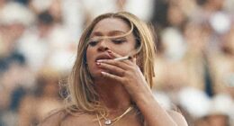 Beyonce smokes a cigarette onstage during final stadium concert in Paris