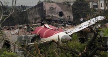 Air India plane crash site