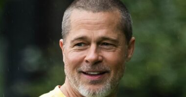 Brad Pitt, 61, debuts bizarre tie dye look in latest midlife crisis makeover