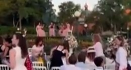 Brit, 39, arrested for staging a £115,000 'wedding' to a nine-year-old Ukrainian girl at Disneyland Paris is a known predatory paedophile wanted by UK authorities, French prosecutors reveal