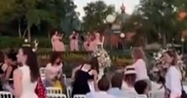 Brit, 39, arrested for staging a £115,000 'wedding' to a nine-year-old Ukrainian girl at Disneyland Paris is a known predatory paedophile wanted by UK authorities, French prosecutors reveal