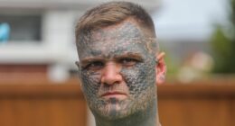 British plasterer is kicked out of Dubai over facial tattoos reading 'blessed', 'family' and 'crazy life'