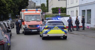 Car ploughs into crowd in Germany leaving at least two injured including girl, 5, as driver arrested