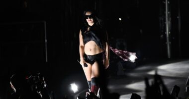 Charli xcx Burns ‘Brat’ Down During Glastonbury Set While Gracie Abrams Stars as ‘Apple’ Girl